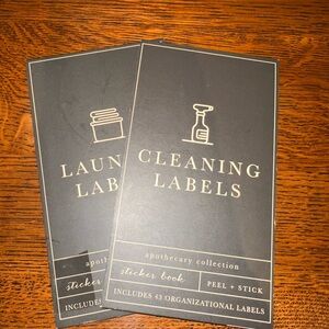 Laundry and Cleaning Organization Labels